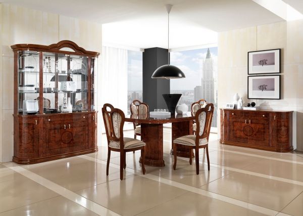 Pamela Dining Table And Chairs, Mahogany Dining Room Cabinet