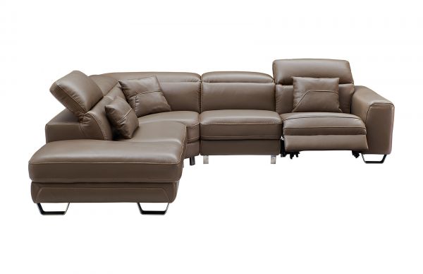 468 Sectional Sofa In Brown Premium, Right Facing Chaise Sectional Sofa